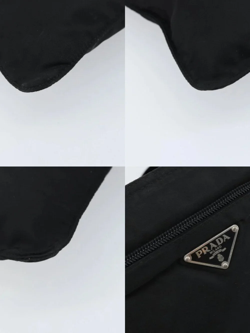 PRADA Shoulder Bag Nylon Black Silver Auth 173668 - Picture 16 of 16